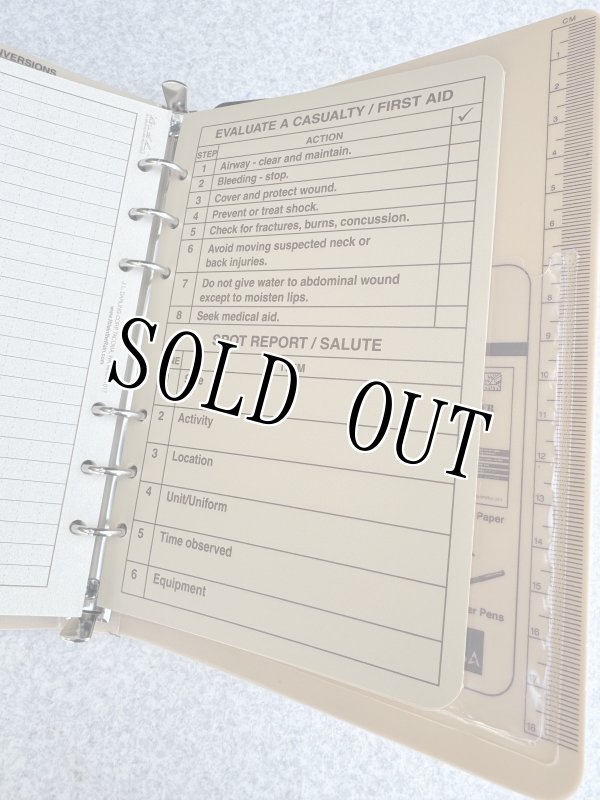 画像4: 米軍放出品 Rite In the Rain 防水 バインダーキット ブラウンカバー バインダー  (4)