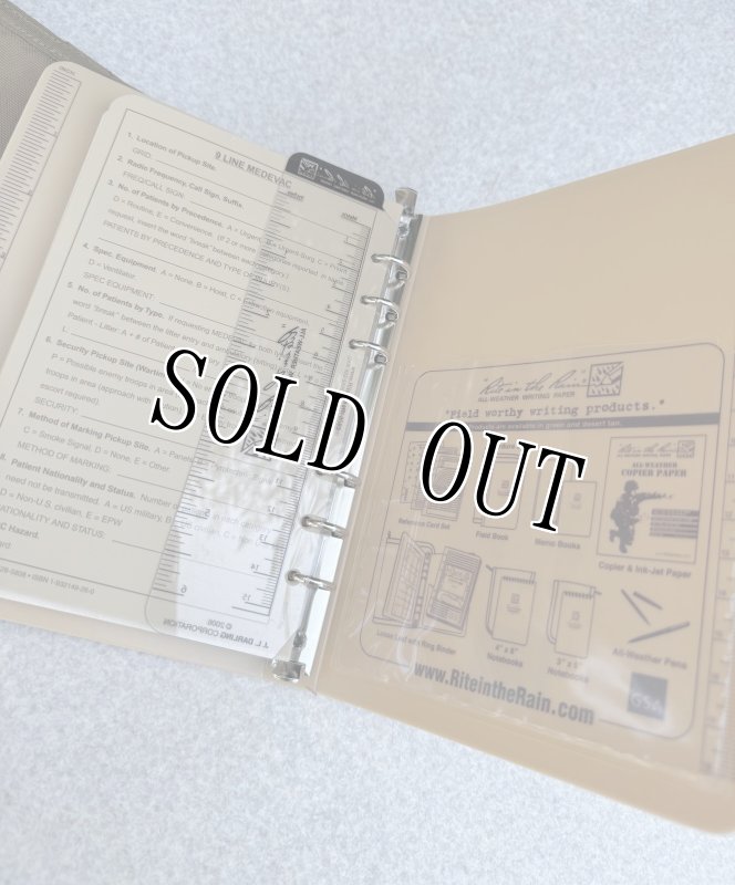 画像8: 米軍放出品 Rite In the Rain 防水 バインダーキット ブラウンカバー バインダー  (8)