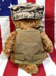 画像3: 米軍放出品 USMC 海兵隊 ミリタリー オードナンスプレキャリ着用ベアー　 (3)
