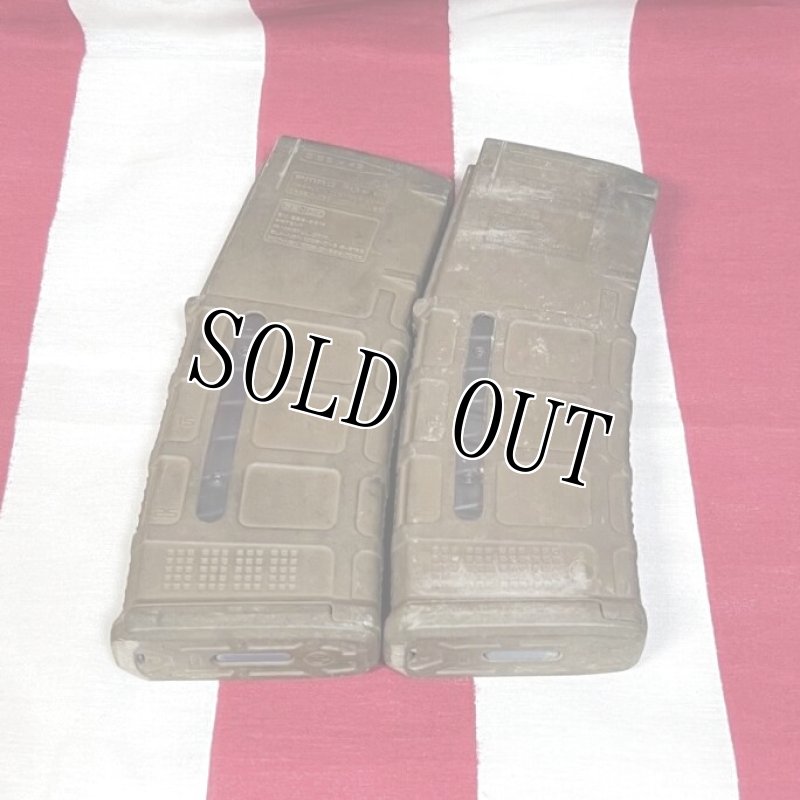 画像2: 米軍実物 MAGPUL PMAG 30 GEN M3 AR-15/M4/M16 30連マガジン   WINDOW 両窓 30rd マグ 5.56mm コヨーテタン　2個セット  (2)