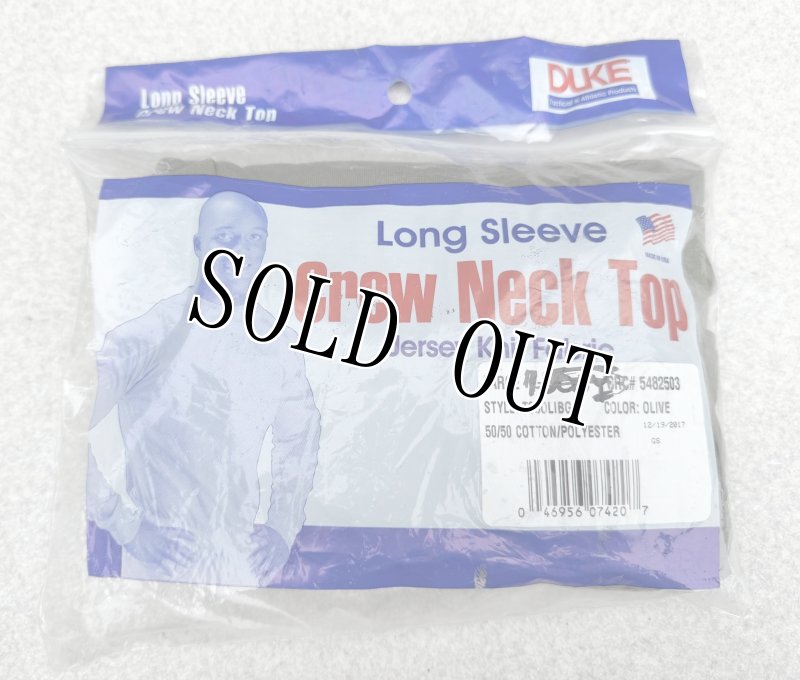 画像2: 米軍実物 USMC　DRI-DUKE　OD ロングスリーブ MILITARY T-SHIRT LARGE (2)