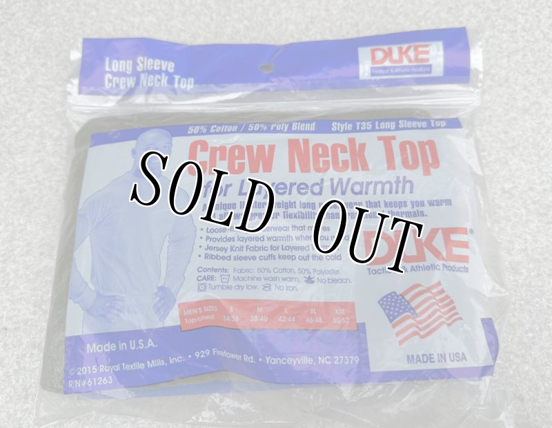 画像3: 米軍実物 USMC　DRI-DUKE　OD ロングスリーブ MILITARY T-SHIRT LARGE (3)