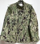 画像1: 米軍実物,US NAVY,　AOR2　NUW　迷彩ジャケット　TYPEIII　SMALL-SHORT (1)
