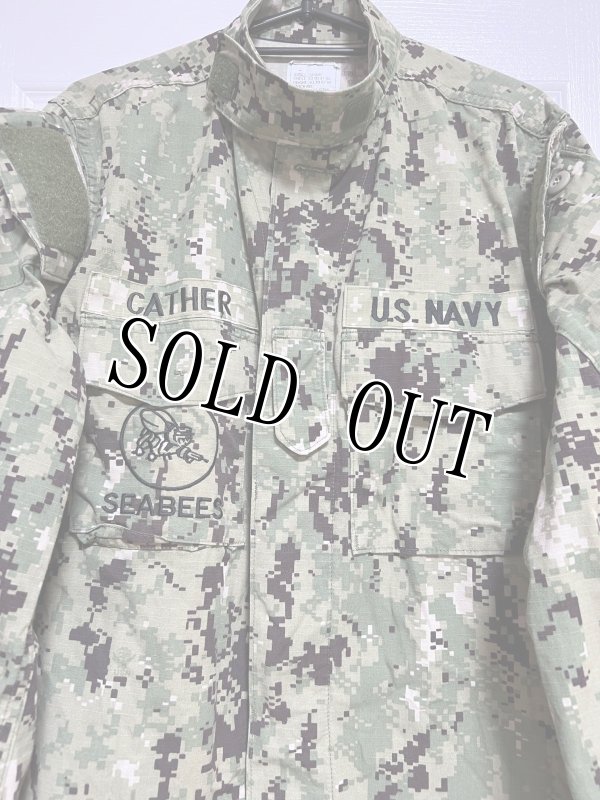 画像2: 米軍実物,US NAVY,　AOR2　NUW　迷彩ジャケット　TYPEIII　SMALL-SHORT (2)