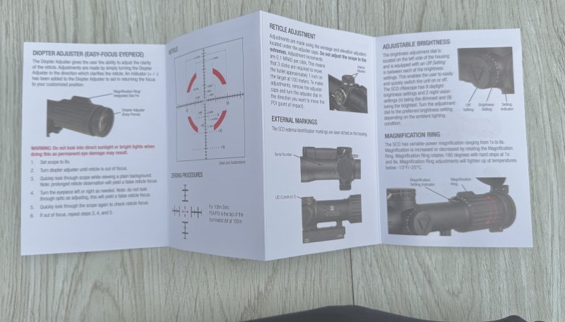 画像24: 米軍実物 Trijicon USMC SCO VCOG 1-8x28mm Red MRAD Tree Reticle Riflescope w/LaRue LT799 Mount, Tenebraex Flip Caps & Soft Case VC18-C-2400012 (24)