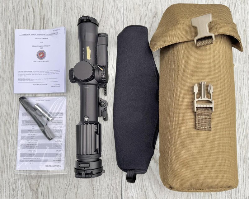 画像2: 米軍実物 Trijicon USMC SCO VCOG 1-8x28mm Red MRAD Tree Reticle Riflescope w/LaRue LT799 Mount, Tenebraex Flip Caps & Soft Case VC18-C-2400012 (2)