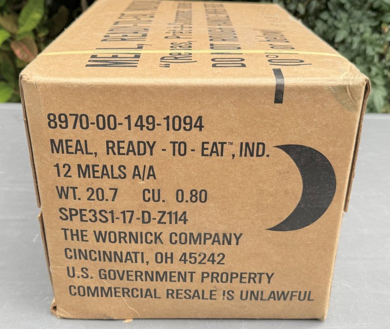 画像2: 米軍実物 ワーニック社 MREレーション/戦闘食 MENU-B 12個セット 2024年6月検品 (2)
