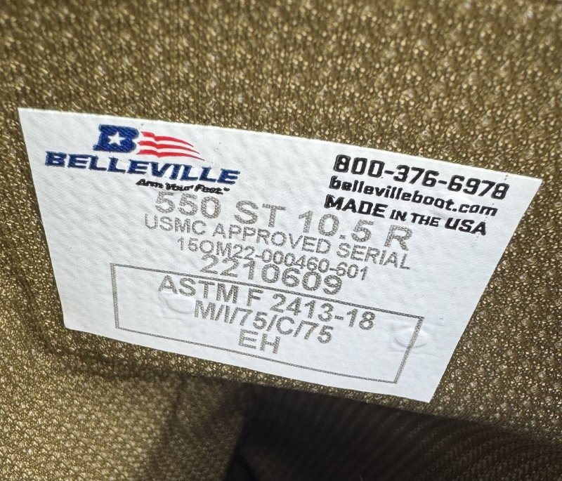 画像8: 米海兵隊実物 Belleville デザートマーパット コンバットブーツ 550ST (8)