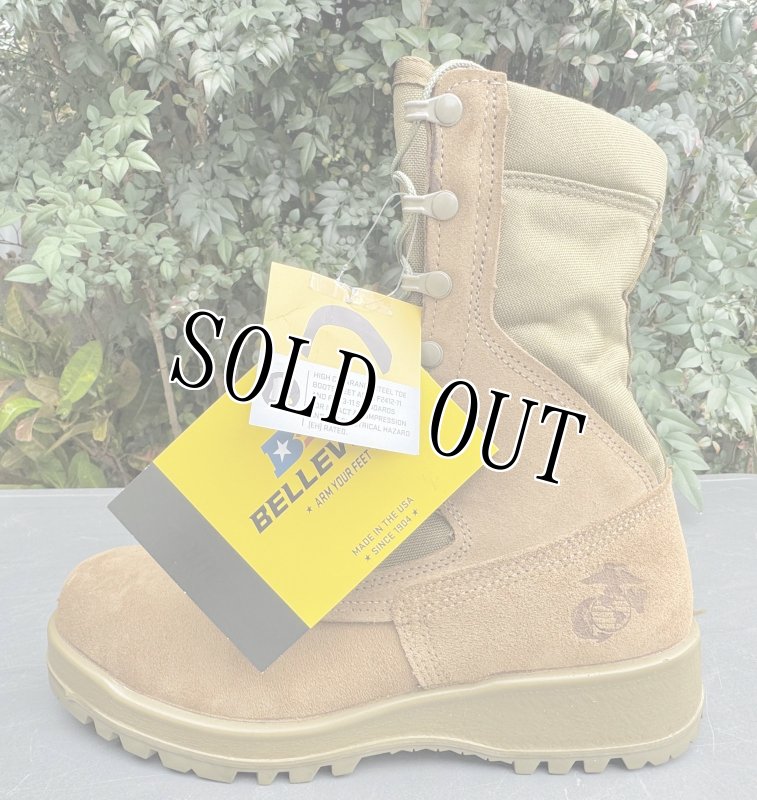 画像2: 米海兵隊実物 Belleville デザートマーパット コンバットブーツ 550ST (2)