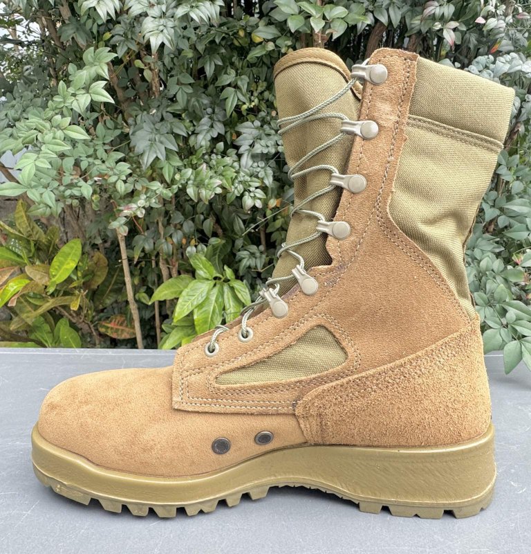 画像4: 米海兵隊実物 Belleville デザートマーパット コンバットブーツ 550ST (4)