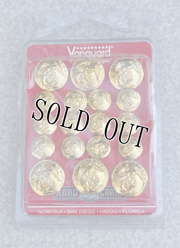 画像1: 米軍放出品 U.S.MARINE CORPS BUTTON SET: ENLISTED   (12-27 LIGNE AND 6-40 LIGNE) ボタン (1)