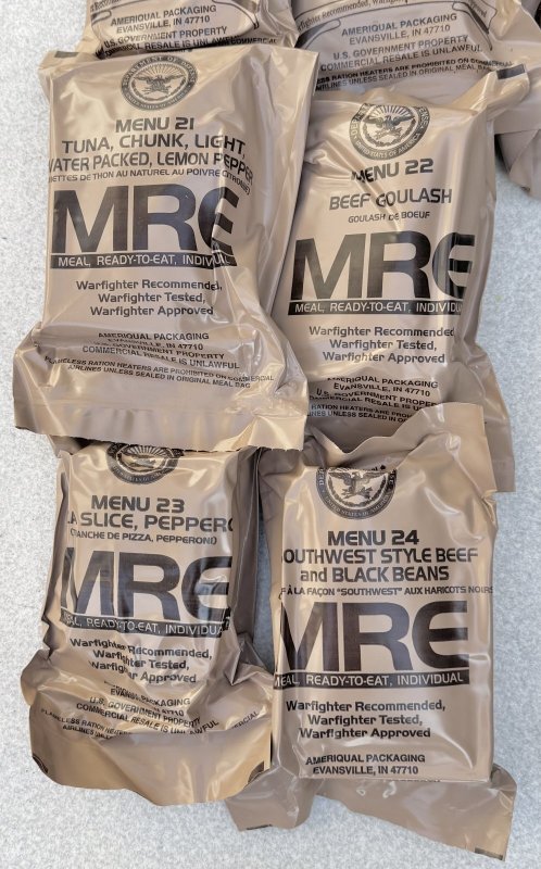 画像2: 米軍実物 2024年10月検【アメリカル】MREレーション/戦闘食 MENU-B (2)
