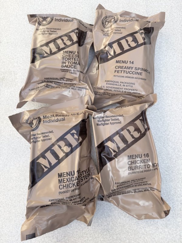 画像4: 米軍実物 2024年10月検【アメリカル】MREレーション/戦闘食 MENU-B (4)