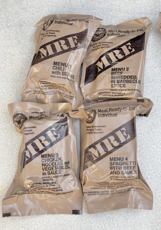 画像4: 米軍実物 2024年10月検【アメリカル】MREレーション/戦闘食 MENU-A (4)