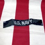 画像1: 米軍実物　U.S.NAVY　ネームテープ ワッペン  (1)