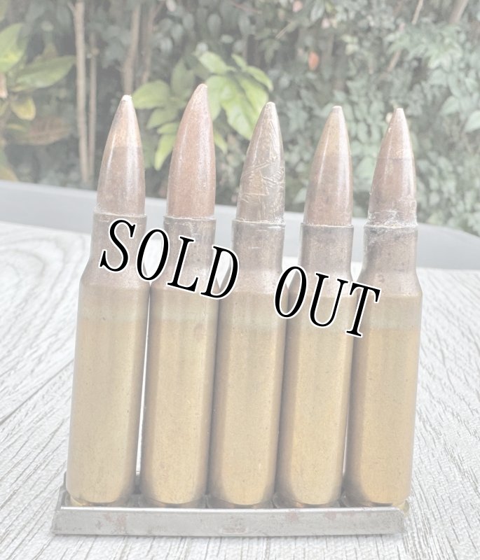 画像3: 米軍実物 7.62mm 空薬莢5連 薬莢 クリップ セット 使用済み 安全品 (3)