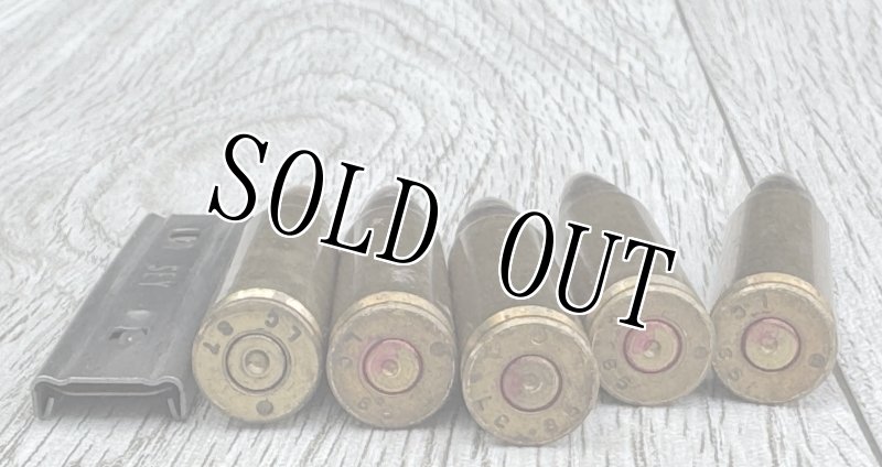 画像5: 米軍実物 7.62mm 空薬莢5連 薬莢 クリップ セット 使用済み 安全品 (5)