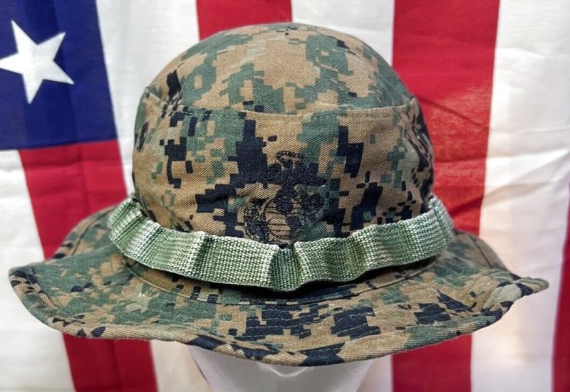 画像2: 米軍実物 ウッドランドマーパットブーニーハット　LARGE (2)