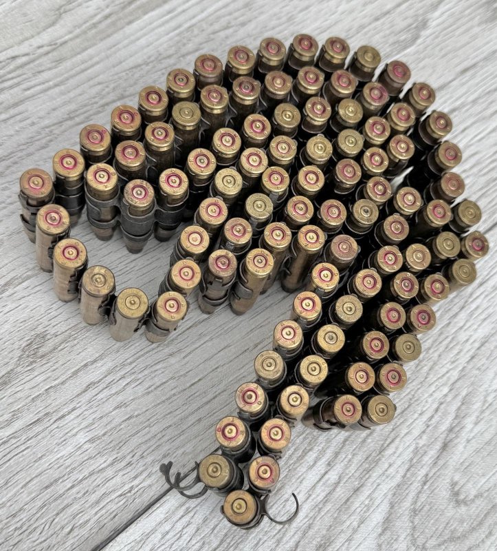 画像6: 米軍実物 薬莢 ダミーカート 100連発 5.56mm ベルトリンク (6)