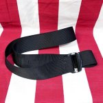 画像1: 米軍実物　BDU　ベルト　ブラック　115cm　 (1)