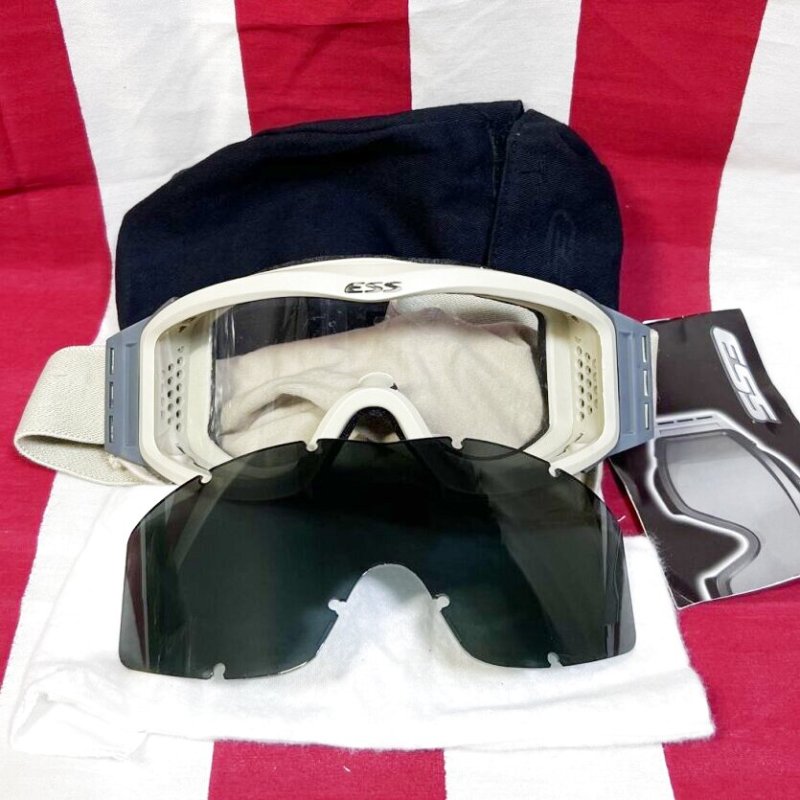 画像1: 米軍実物　ESS　ゴーグル　TAN (1)