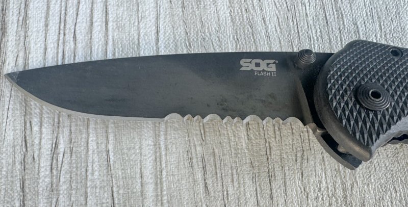 画像5: 米軍放出品 SOG TFSA98 Flash II フォールディング ナイフ (5)