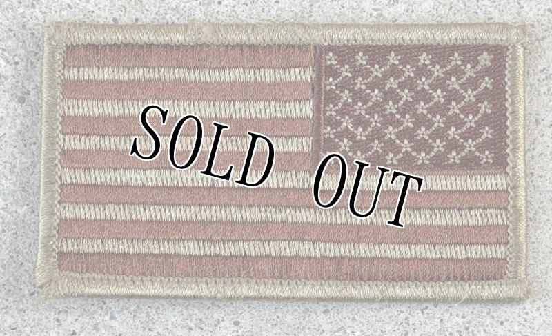 画像1: 米軍放出品 アメリカ国旗　星条旗　ワッペン　TAN (1)