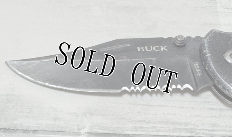 画像2: 米軍放出品 BUCK ICEMAN 864 バックナイフ フォールディングナイフ 折りたたみ (2)