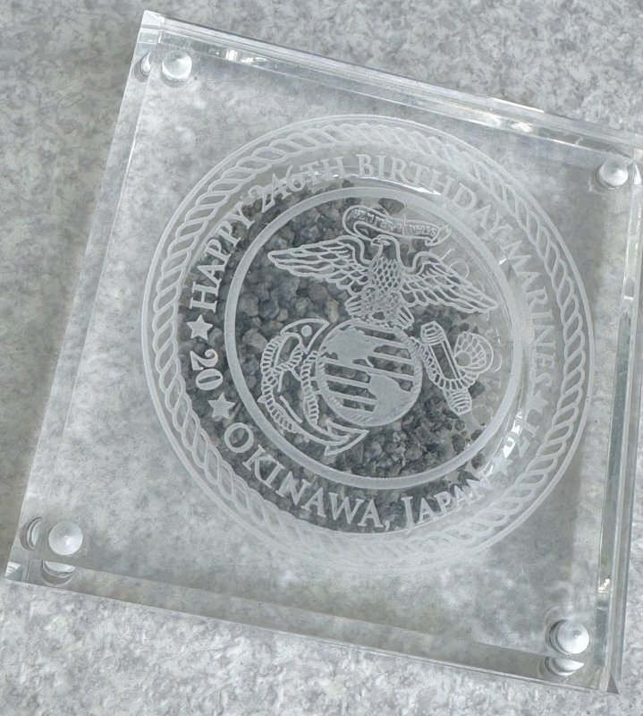 画像2: 米軍実物 U.S.M.C. モニュメント 記念品 2021 硫黄島 (2)