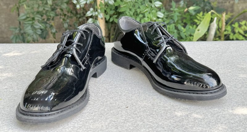 画像1: 米軍実物  CAPPS ベイツ SERVICE SHOES サービスシューズ オフィサーシューズ アメリカ製 (1)