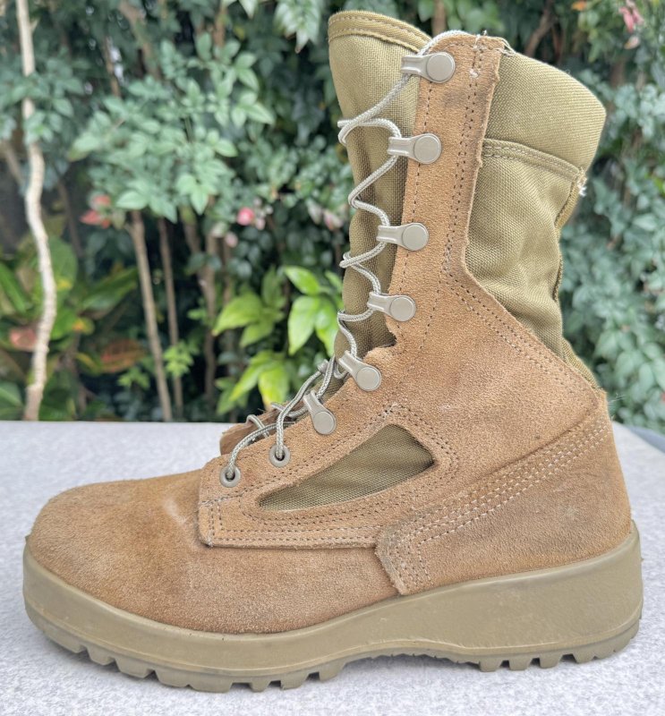 画像2: 米海兵隊実物 Belleville デザートマーパット コンバットブーツ 550 ST (2)