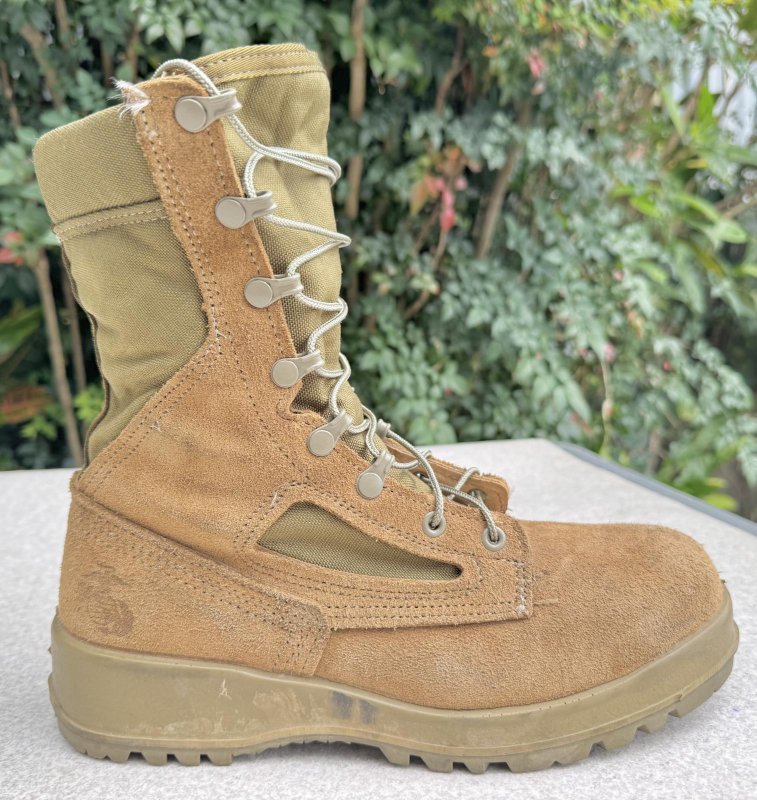 画像4: 米海兵隊実物 Belleville デザートマーパット コンバットブーツ 550 ST (4)
