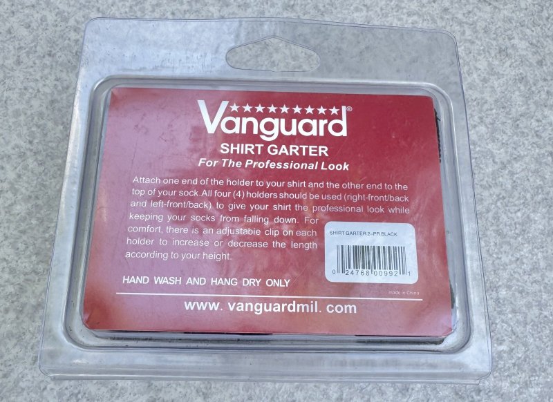 画像4: 米軍放出品.VANGUARD Shirt Garter 2 Pair  (4)