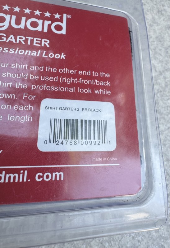 画像3: 米軍放出品.VANGUARD Shirt Garter 2 Pair  (3)