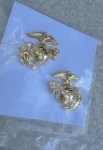 画像2: 米軍実物 U.S.MARINE　海兵隊 襟章（小）1ペア (2)