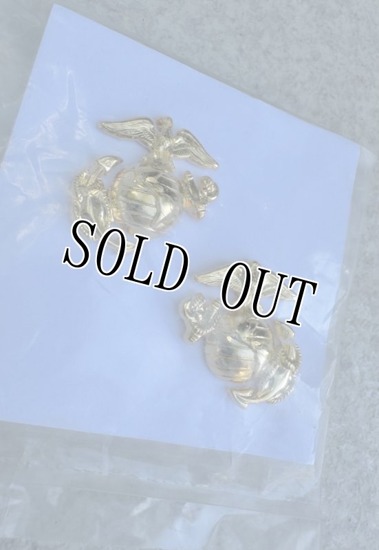 画像2: 米軍実物 U.S.MARINE　海兵隊 襟章（小）1ペア (2)