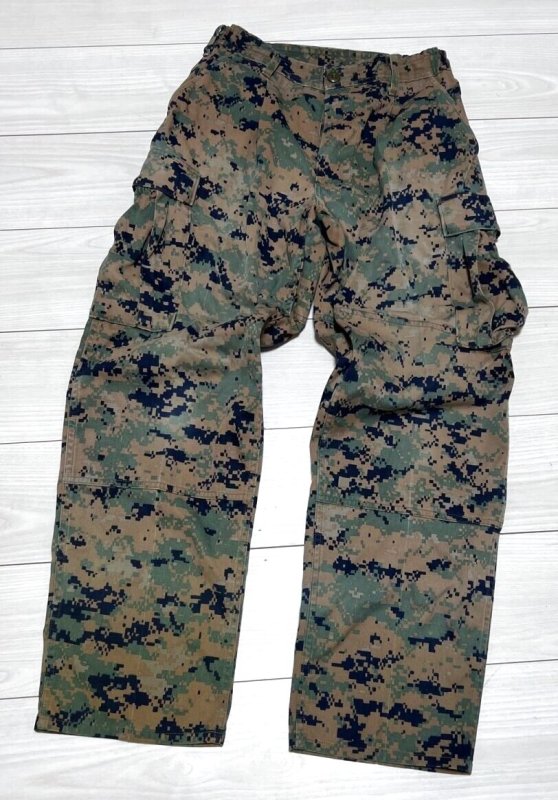 画像1: 海兵隊実物 USMC　ウッドランドマーパットパンツ　SMALL-SHORT (1)