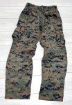 画像2: 海兵隊実物 USMC　ウッドランドマーパットパンツ　SMALL-SHORT (2)