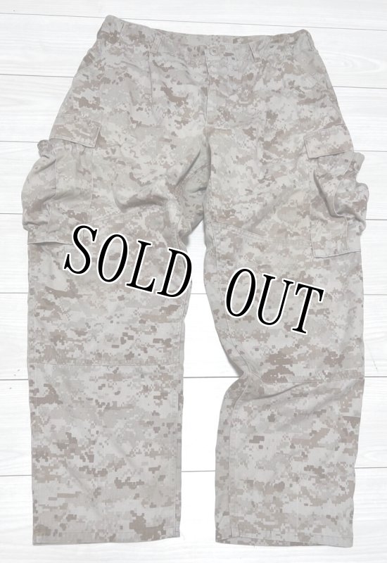 画像1: 米軍実物 USMC デザートマーパットパンツ　MEDIUM-SHORT (1)