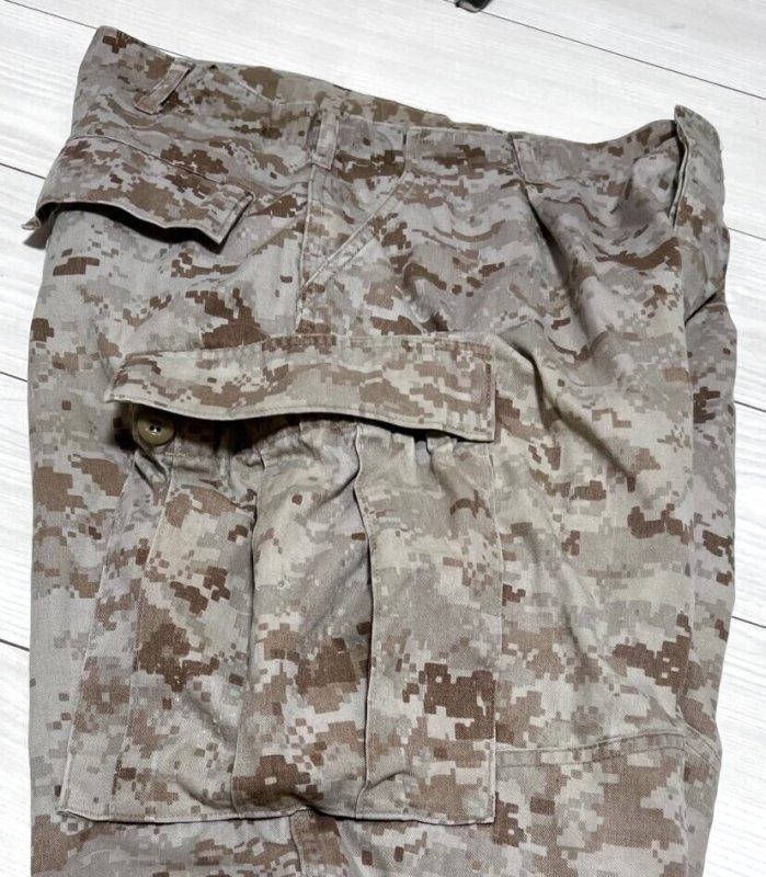 画像6: 米軍実物 USMC デザートマーパットパンツ　MEDIUM-SHORT (6)