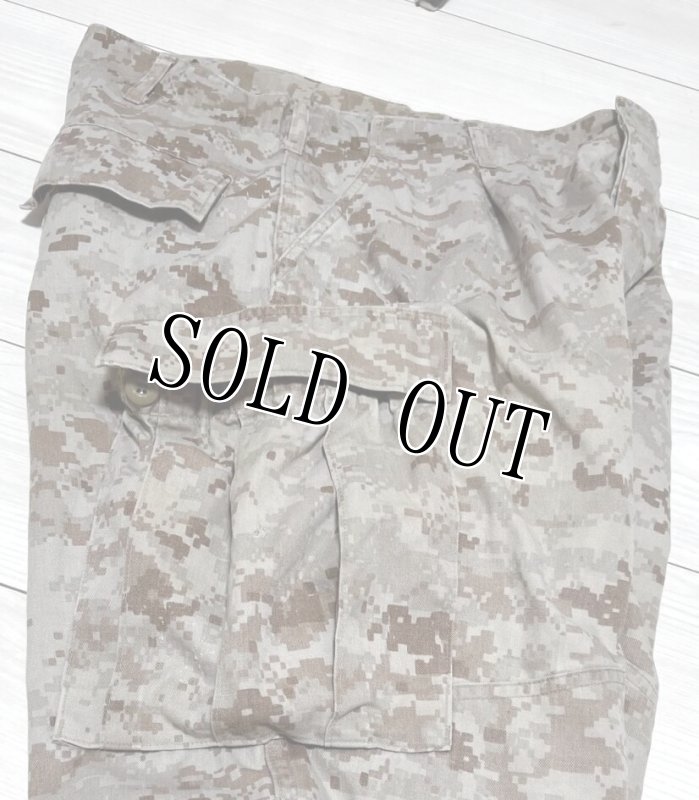 画像6: 米軍実物 USMC デザートマーパットパンツ　MEDIUM-SHORT (6)
