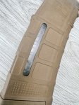 画像10: 米軍実物 MAGPUL PMAG 30 GEN M3 AR-15/M4/M16 30連マガジン   WINDOW 両窓 30rd マグ 5.56mm コヨーテタン (5) (10)