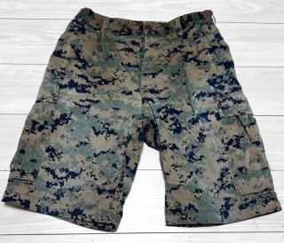 海兵隊実物 USMC ウッドランドマーパットハーフパンツ SMALL ウッド 海兵隊実物 USMC ウッドランドマーパットハーフパンツ SMALL ウッド