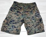 画像1: 海兵隊実物 USMC ウッドランドマーパットハーフパンツ　MEDIUM (1)