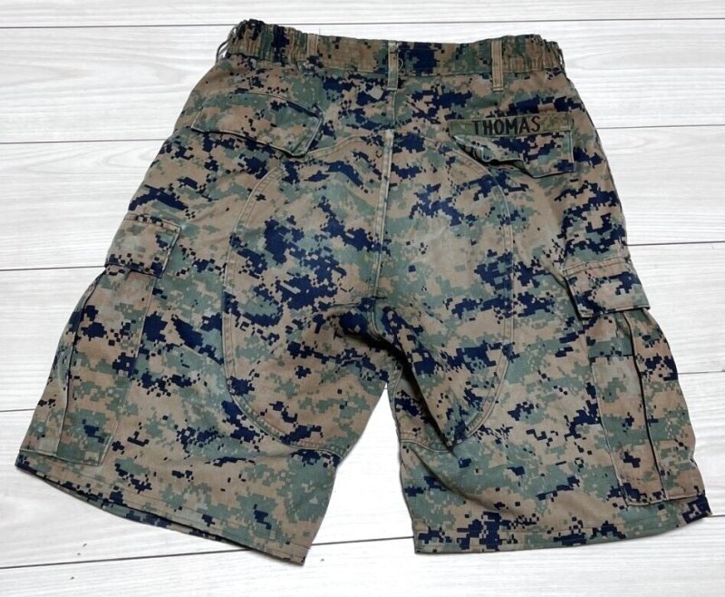 画像2: 海兵隊実物 USMC ウッドランドマーパットハーフパンツ　MEDIUM (2)