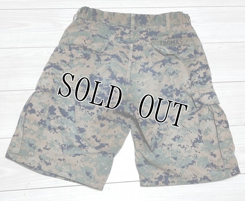 画像2: 海兵隊実物 USMC ウッドランドマーパットハーフパンツ　MEDIUM (2)