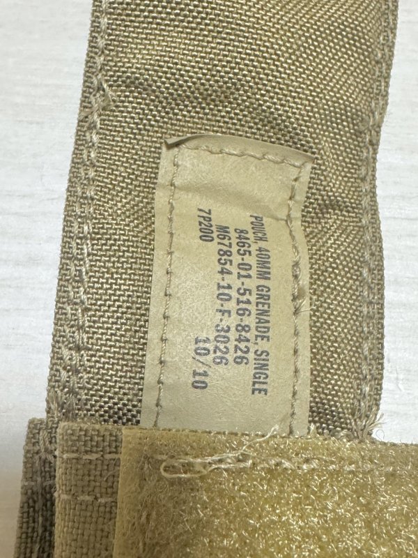 画像5: 米軍実物 EAGLE 40mm シングル グレネードポーチ コヨーテ (5)