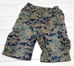 画像1: 海兵隊実物 USMC ウッドランドマーパットハーフパンツ　SMALL (1)