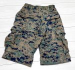 画像2: 海兵隊実物 USMC ウッドランドマーパットハーフパンツ　SMALL (2)