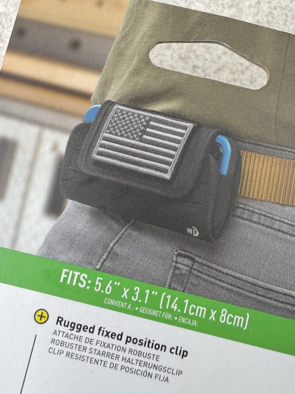 画像8: 米軍放出品 Nite Ize Clip Case Horizontal Universal Phone Holster XL USA Patch (8)